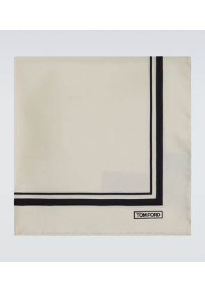 Tom Ford Printed silk twill pocket square