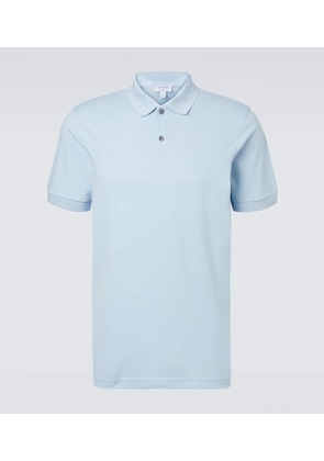 Sunspel Riviera cotton mesh polo shirt