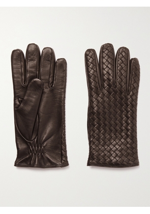 Bottega Veneta - Intrecciato Leather Gloves - Brown - 7,7.5,8,8.5