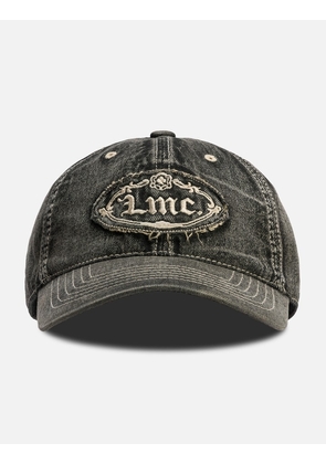 Washed Denim Gothic Oval 6 Panel Cap