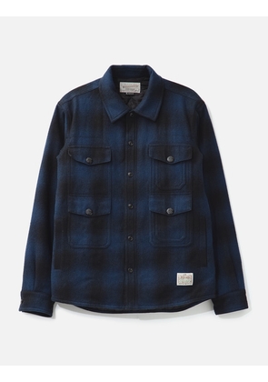 Ombre Check Shirt Jacket