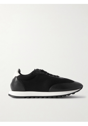 The Row - Owen Runner Leather And Mesh Sneakers - Black - IT35,IT36,IT36.5,IT37,IT37.5,IT38,IT39,IT39.5,IT40,IT40.5,IT41