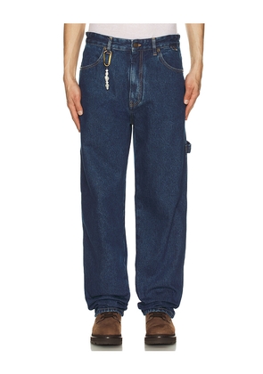 DARKPARK Relax Fit Worker Denim Jeans in Blue. Size 34. Also in 33.