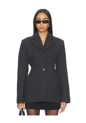 EAVES x Coco Oak Manteco Wool Blazer Jacket in Grey. Size L. Also in M, S, XL, XS, XXS.