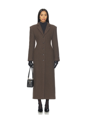 EAVES x Coco Yaron Manteco Wool Coat in Brown. Size L. Also in M, S, XS, XXS.