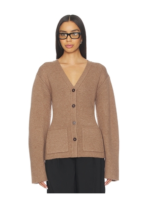 EAVES x Coco Sophie Structured Cardigan in Brown. Size L. Also in M, S, XL, XS, XXS.