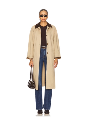 HEARTLOOM Beatriz Trench Coat in Beige. Size M. Also in L, S, XL, XS.