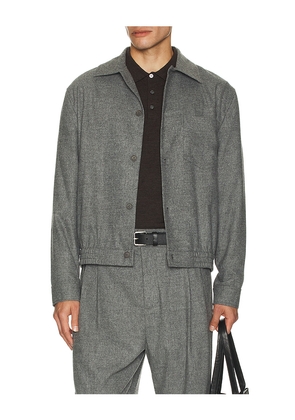SIMKHAI Ernie Blouson Shirt Jacket in Grey. Size XL/1X. Also in L.