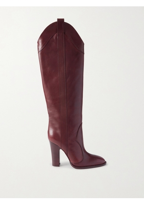 Paris Texas - Lavinia Leather Knee Boots - Burgundy - IT36,IT36.5,IT37,IT37.5,IT38,IT38.5,IT39,IT39.5,IT40,IT40.5,IT41,IT41.5,IT42