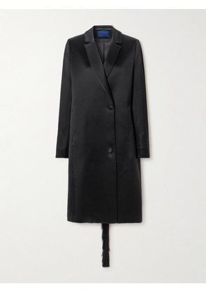 Sharon Wauchob - Kara Double-breasted Duchesse-satin Jacket - Black - FR 34,FR 36,FR 38,FR 40,FR 42