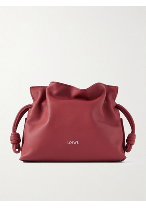 LOEWE - Flamenco Mini Leather Clutch - Red - One size