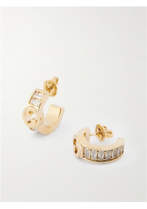 Gucci - Blondie Gold-tone And Cubic Zirconia Earrings - One size