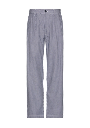 Service Works Hickory Part Timer Trousers in Blue. Size L. Also in S.