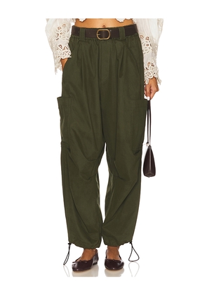 Sea Sullivan Sportswear Belted Cargo Pant in Green. Size S. Also in M.