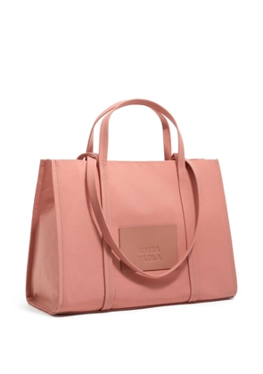 Bimba y Lola large logo-patch shopper bag - Pink