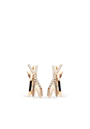 ALINKA 18K rose gold Katia X diamond earrings - Pink