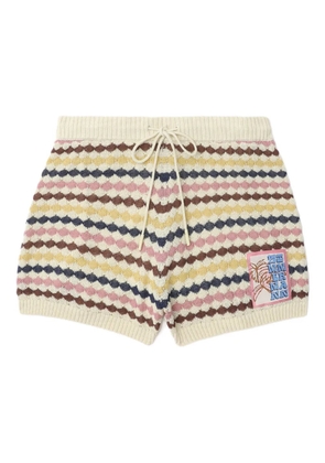 ZIMMERMANN drawstring knitted shorts - Neutrals