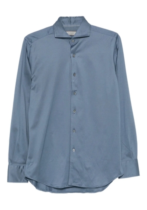 Canali buttoned cotton shirt - Blue