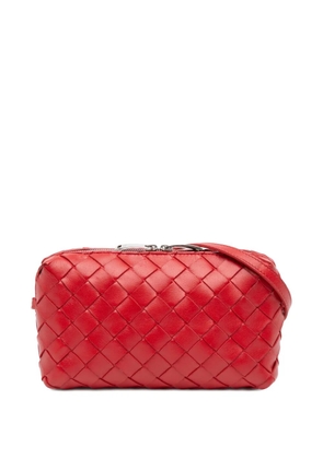 Bottega Veneta Pre-Owned 2012-2025 Mini Nappa Intrecciato crossbody bag - Red