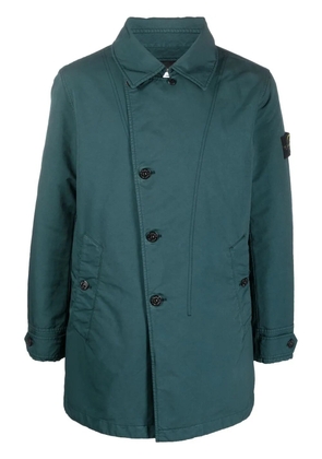 Stone Island Compass-motif asymmetric jacket - Green