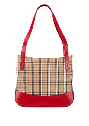 Burberry Pre-Owned 2000-2017 Haymarket Check Canvas tote bag - Brown