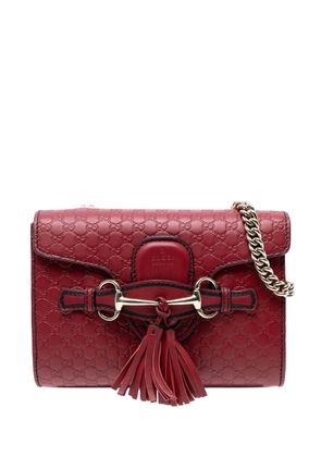 Gucci Pre-Owned 2016-2025 Mini Microguccissima Emily crossbody bag - Red