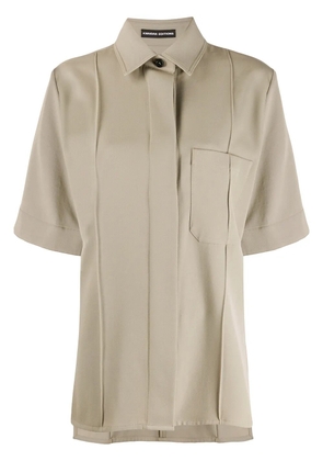 Kwaidan Editions oversized short sleeved shirt - Neutrals