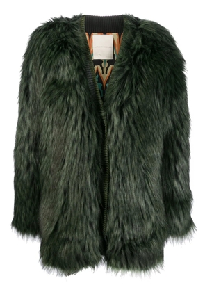 Marco De Vincenzo faux fur coat - Green