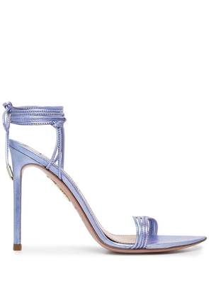 Aquazzura Trouble Maker metallic sandals - Purple