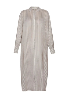 The Row striped shirt dress - Grey