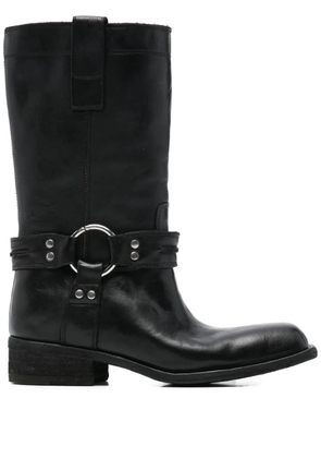 Fauzian Jeunesse 40mm studded biker boots - Black