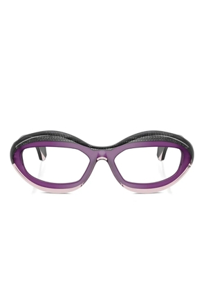Alain Mikli oval-frame glasses - Purple