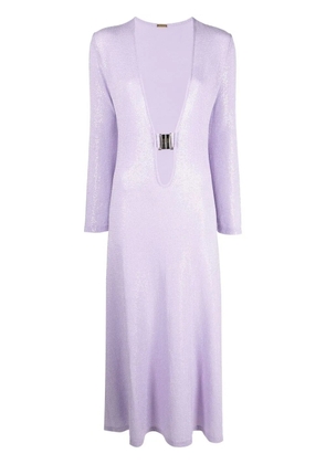 Dodo Bar Or sequin-embellished plunge dress - Purple