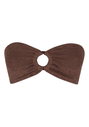 MC2 Saint Barth Yulia bandeau bikini top - Brown