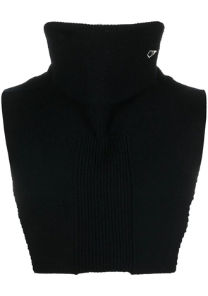 Stone Island Shadow Project embroidered-logo high-neck sweatshirt - Black