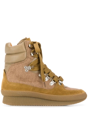 ISABEL MARANT chunky lace-up boots - Green