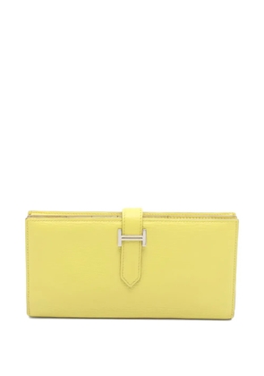 Hermès Pre-Owned 2013 bi-fold hardware long wallet - Yellow
