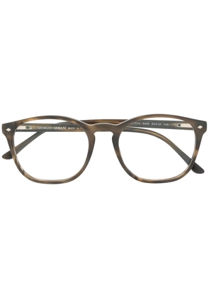 Giorgio Armani rectangle frame glasses - Grey
