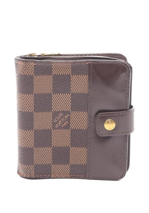 Louis Vuitton Pre-Owned 2004 Damier Ebene zip-fastening wallet - Brown