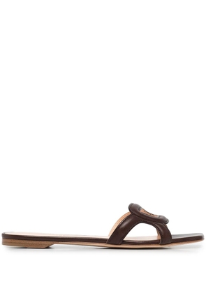 Rupert Sanderson Picaroon cut-out sandals - Brown