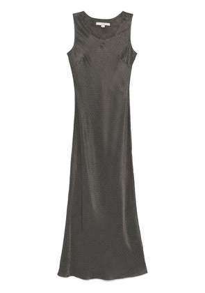 REMAIN bias-cut check maxi dress - Grey