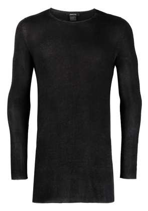 Avant Toi fine-knit cashmere top - Black