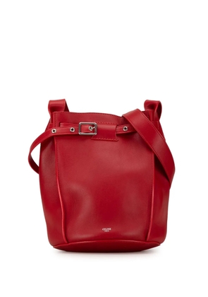 Celine Pre-Owned 2018 Leather Big Bucket crossbody bag - Red