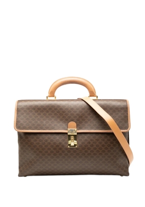Celine Pre-Owned 2014 Macadam Coated Canvas business bag - Brown