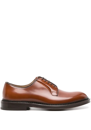 Scarosso Harry leather derby shoes - Brown