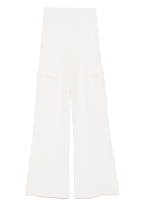 ERMANNO FIRENZE ribbed-knit trousers - Neutrals