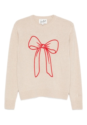 MC2 Saint Barth New Queen bow-detail sweater - Neutrals