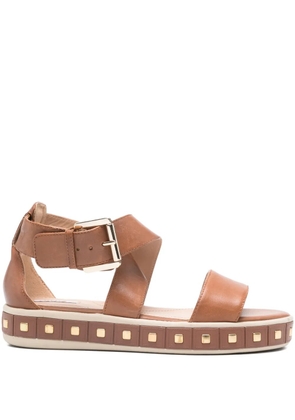 Geox Leelu studded buckle sandals - Brown