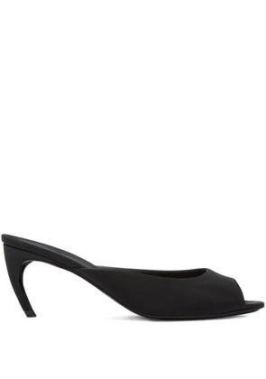 The Attico 65mm Ada peep-toe heeled mules - Black