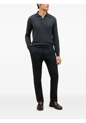 Boglioli buttoned polo knitwear - Grey